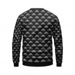 Warframe White Lotus Logo Minimalist Pattern Sweater