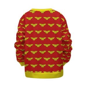 Wonder Woman Diana Prince Logo Pattern Children Sweatshirt