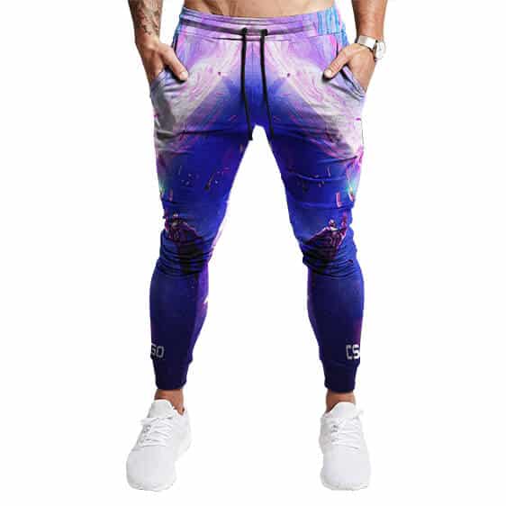 CS:GO Purple Nebula Art Cool Jogger Pants