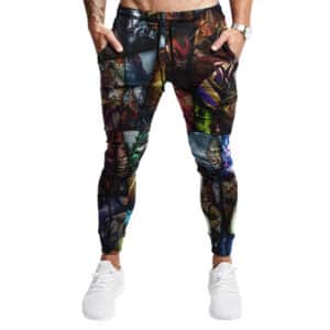Dota 2 Diverse Heroes Collage Jogger Pants