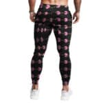 Pink Pac-Man Retro Pattern Sweatpants