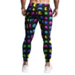 Pac-Man & Ghosts Pattern 8-Bit Art Joggers