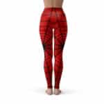 The Amazing Spider-Man Web Pattern Red Leggings