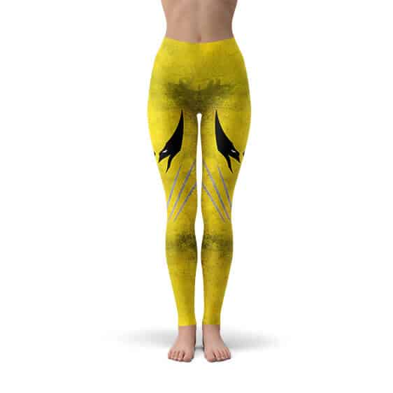 Wolverine Icon Yellow Grunge Compression Pants