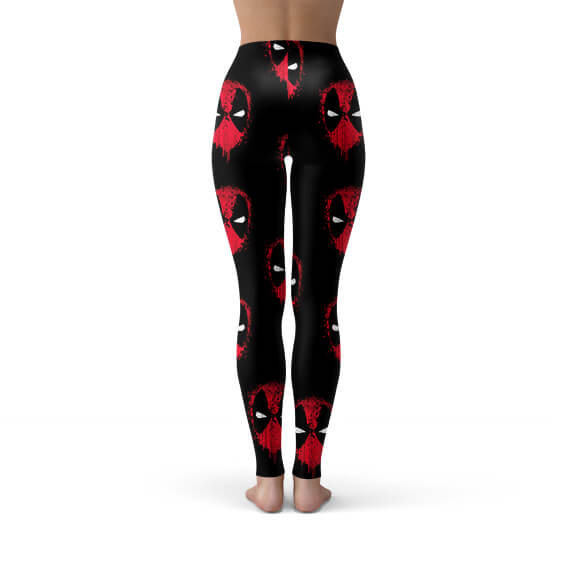 Merc With a Mouth Deadpool Icon Pattern Leggings