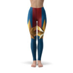 Captain Marvel Costume Cosplay Leggings