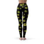 Classic Batman Emblem Pattern Black Leggings