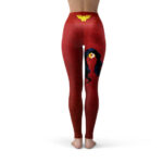 Diana Prince Logo Amazing Red Leggings