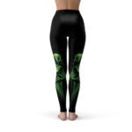 The Hulk Green Fists Amazing Black Leggings
