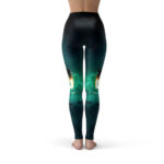 Iron Fist Silhouette Art Jade Green Leggings