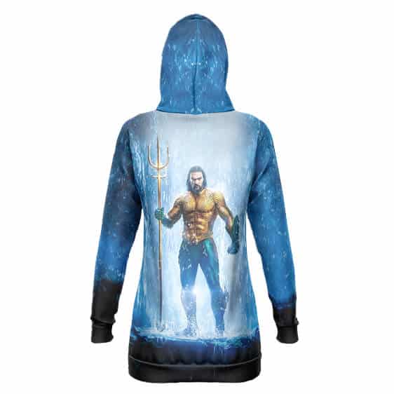 Aquaman The Trident of Neptune Hooded Sweatshirt Dress