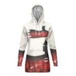 Batman Silhouette Bat-Signal Over Gotham City Hoodie Dress