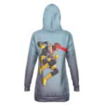 Cyclops Optic Blast Light Blue Hooded Sweatshirt Dress