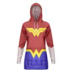 DC Comics Wonder Woman Superhero Outfit Hoodie Dress