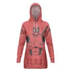 Deadpool Awesome Silhouette Art Red Marvel Hoodie Dress