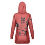 Deadpool Awesome Silhouette Art Red Marvel Hoodie Dress