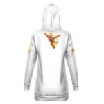 Fantastic Four Human Torch White Hooded Sweatshirt Dress