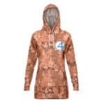 Fantastic Four The Thing Rock Body Pattern Hoodie Dress