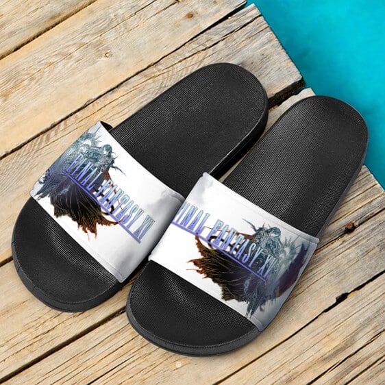 Final Fantasy XV Classic Logo Slide Sandals