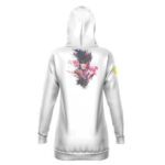 Gambit Vintage Face Art And X-Men Logo White Hoodie Dress