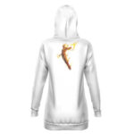 Human Torch Fantastic Four White Hooded Sweatshirt Dress