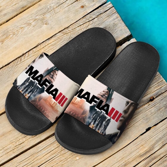 Mafia 3 Cover Artwork Dope Slide Sandals