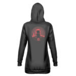 Marvel Daredevil Logo Black Hooded Sweatshirt Dress