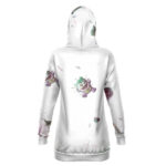 Messed Up Harley Quinn Fan Art White Hoodie Dress