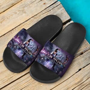 Saints Row 4 Re-Elected Purple Slide Sandals