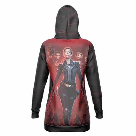 Scarlett Johansson Black Widow Hooded Sweatshirt Dress