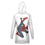 Spider-Man Hanging On A Web Hooded Sweatshirt Dress