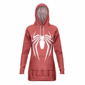 Spider-Man Iconic Spider Logo Hooded Sweatshirt Dress
