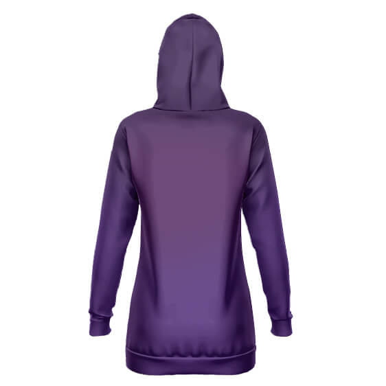 Thanos Infinity Gauntlet Purple Hooded Sweatshirt Dress