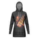 Wolverine Adamantium Claw Fan Art Black Hoodie Dress