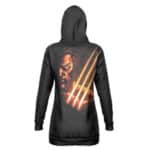 Wolverine Adamantium Claw Fan Art Black Hoodie Dress