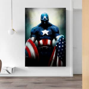 Captain America Heroic Fatigue Wall Art Decor