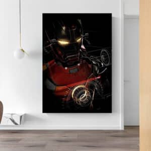 Awesome Iron Man's Armor Diagram Wall Canvas