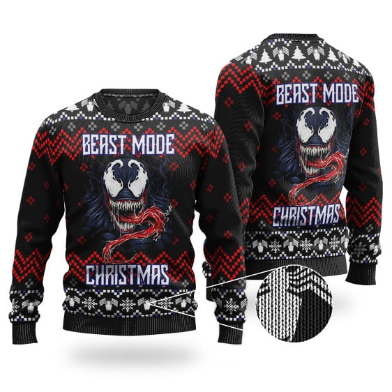 Beast Mode Venom Ugly Christmas Sweatshirt