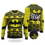 Old School Batman Logo Ugly Xmas Sweatshirt