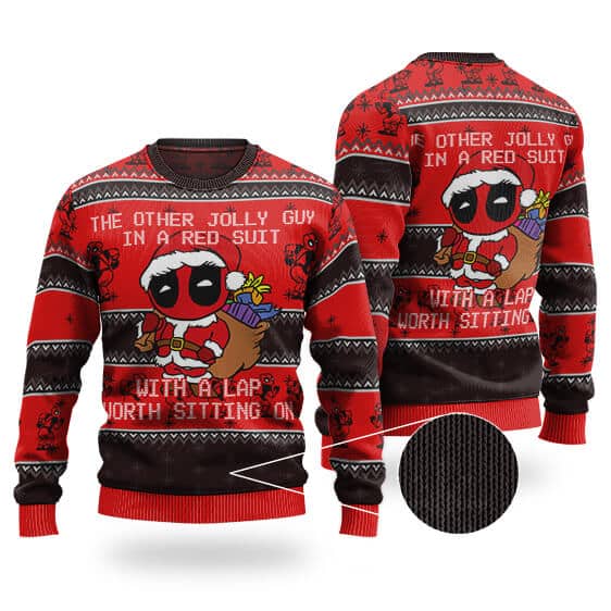 Other Guy In Red Suit Deadpool Xmas Sweater