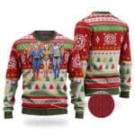Superman Wonder Woman Batman Trinity Xmas Sweater