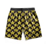 Cute Super Mario Super Star Pattern Swim Trunks