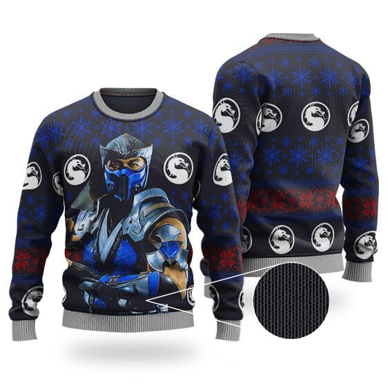 Dope Sub-Zero Mortal Kombat Ugly Xmas Sweater