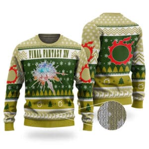 Final Fantasy XIV Logo Ugly Christmas Sweater