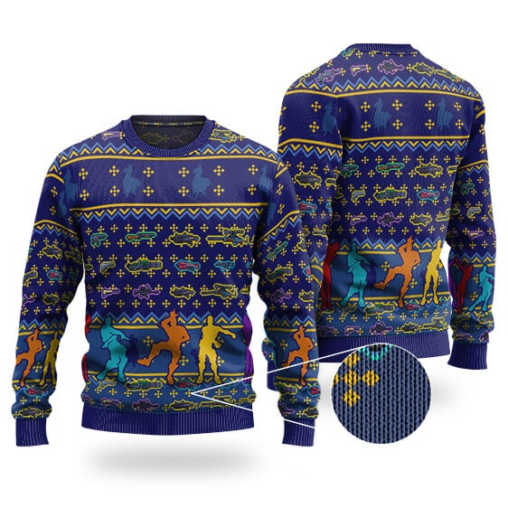 Fortnite Player Dance Party Ugly Xmas Sweater