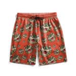 King Bowser Koopa Pattern Orange Swim Shorts