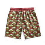 Super Mario 1Up Mushroom Pattern Beach Shorts