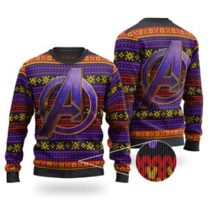 The Avengers Retro Logo Christmas Sweatshirt