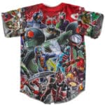 Kamen Rider Characters Poster Baseball Jersey