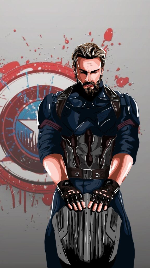 Captain America Splash Art Marvel Fan Art
